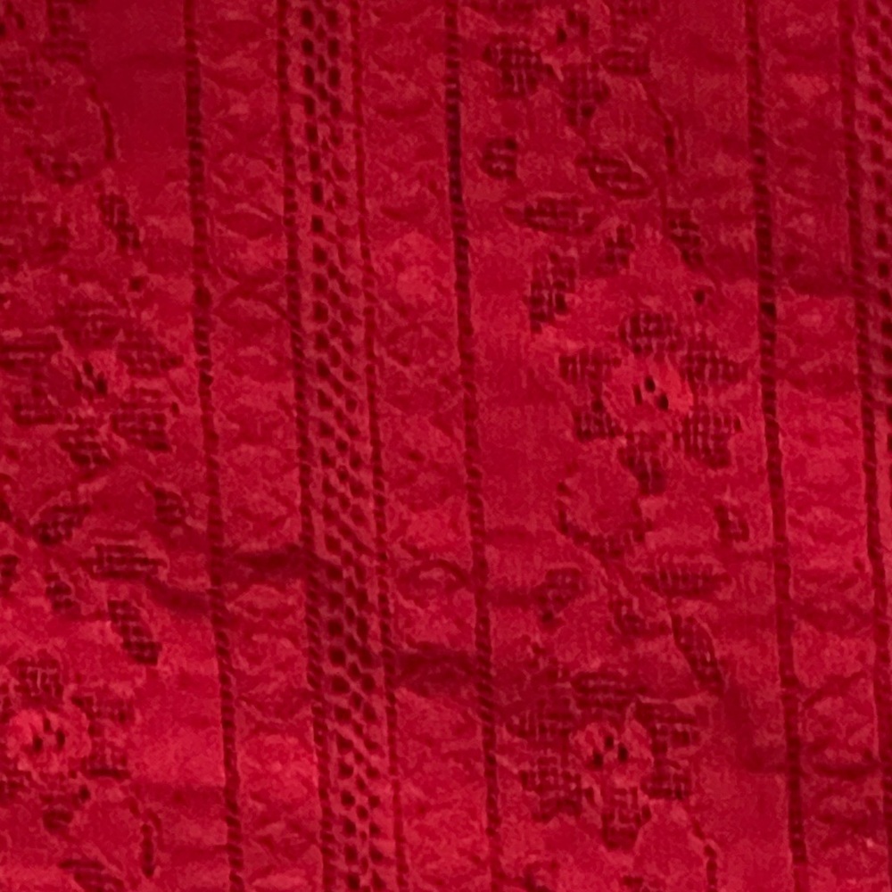 Red lace tank top. - Picture 10 of 12